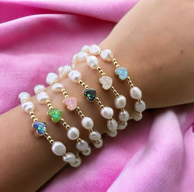 Pearl Heart Bracelet