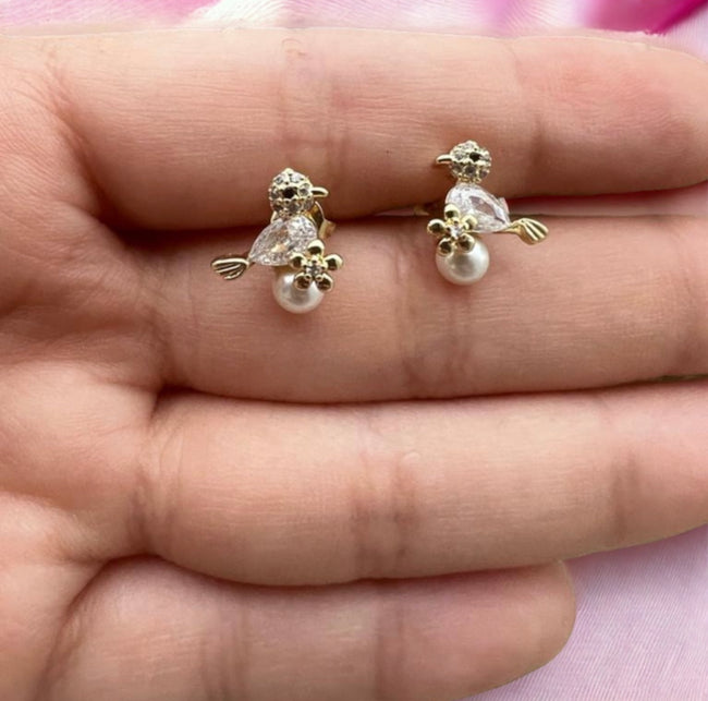 Mini Chicken Earrings