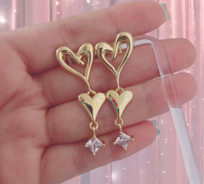 Double Heart and Crystal