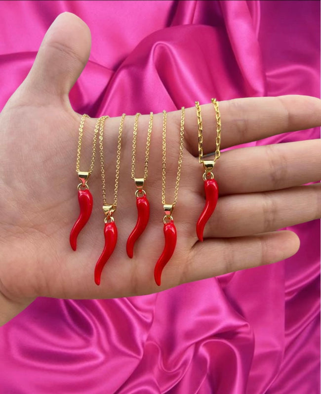 Amulets Necklace Red