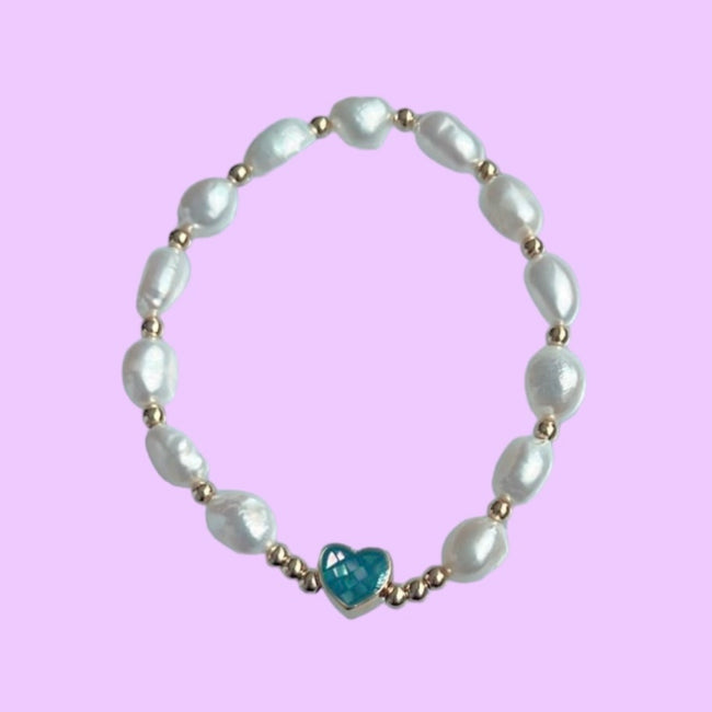 Pearl Heart Bracelet