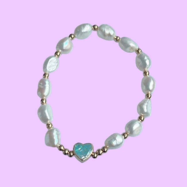 Pearl Heart Bracelet