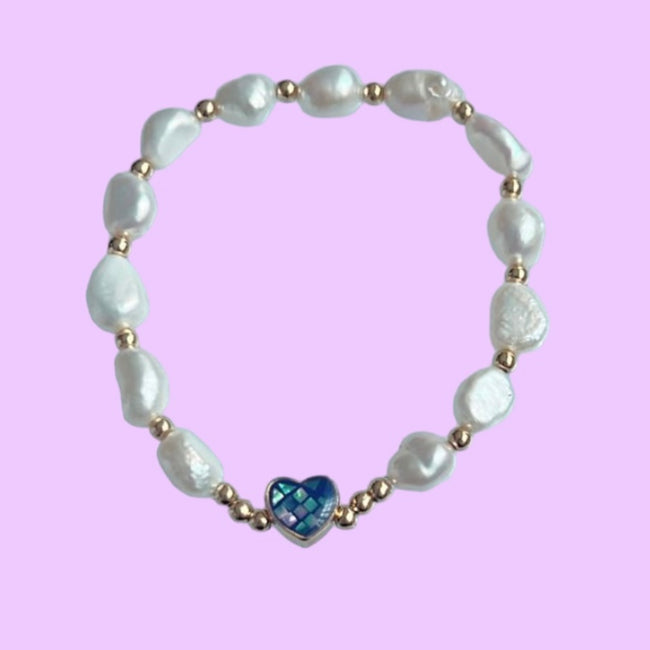 Pearl Heart Bracelet