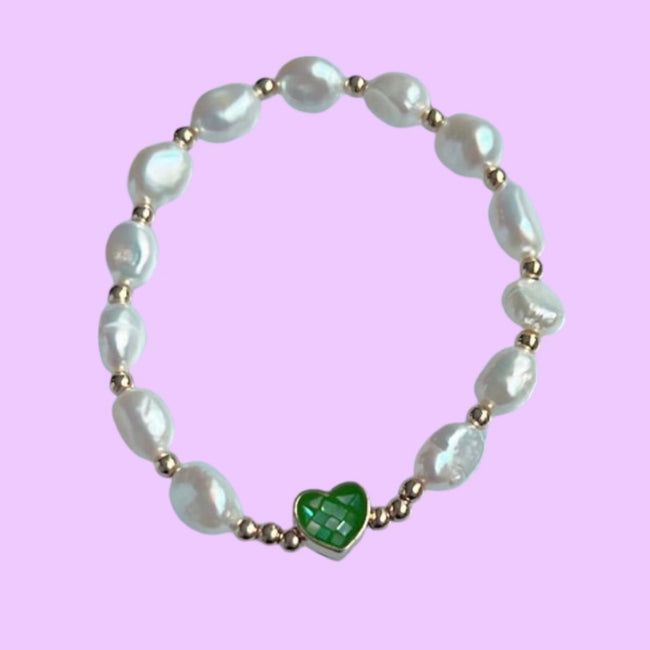 Pearl Heart Bracelet